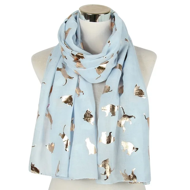 FOXMOTHER-New-Design-Fashion-Shiny-Pink-Grey-Navy-Color-Foil-Gold-Metallic-Cat-Scarf-Wrap-Shawl.jpg_640x640 (3)