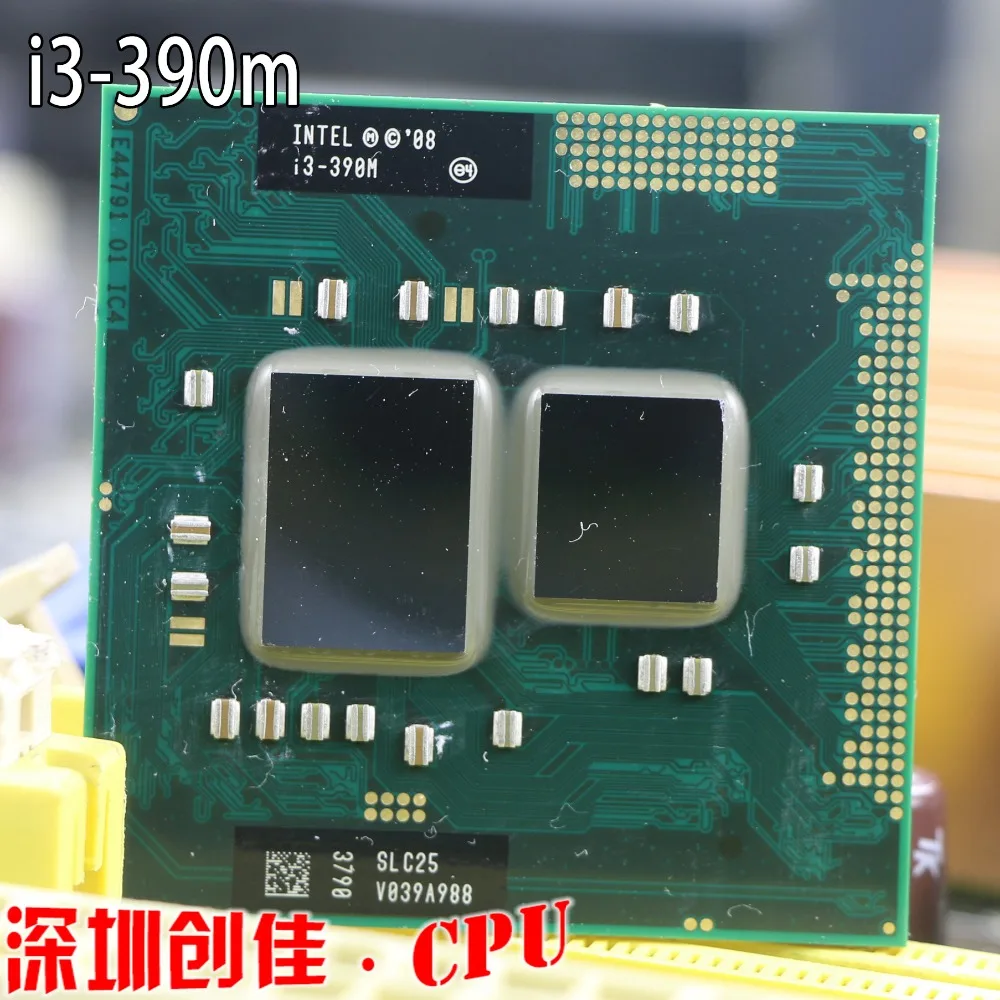 

Original Intel core Processor I3 390M 3M Cache 2.66 GHz Support HM55 PM55 Laptop Notebook Cpu Processor Free Shipping