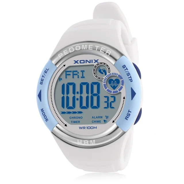 XONIX NEW Women Men's Multi-Function Waterproof Smart Sports Watch Heart Late Fitness Tracker Pedometer Pair HRM3 6