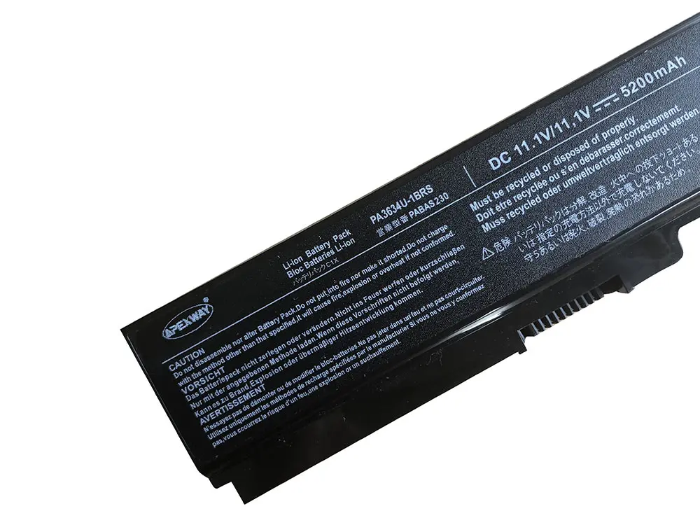 4400 мА/ч, Батарея для Toshiba PA3634U PA3634U-1BAS PA3634U-1BRS PA3635U-1BAM PA3635U-1BRM PA3636U-1BRL PA3638U-1BAP PA3728U-1BRS