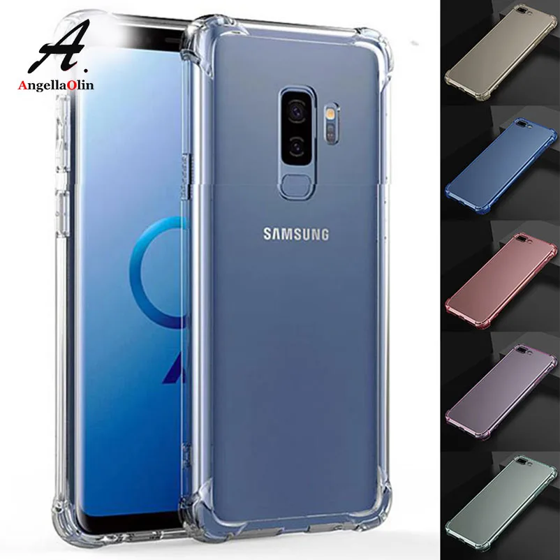 

Soft 360 Full Cover TPU Case for Samsung S7 S7 edge S8 S8Plus Note 8 S9 S9 Plus Four-corner airbag Anti-fall Case