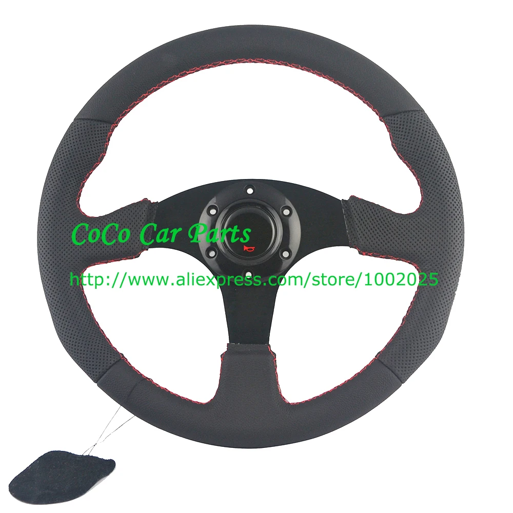 flat leather steering wheel (1)
