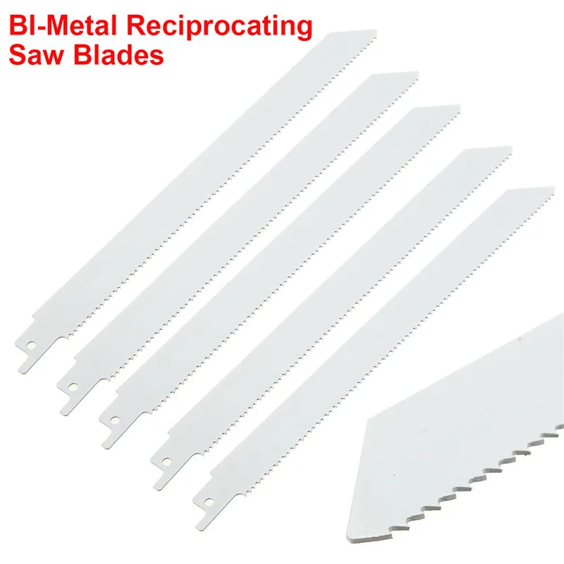 

1Pc 225mm Saw Blades Set Bi-metal Woodworking Wood Fibreboard Metal Cutting Reciprocating Saw Blades Power Tools Accessories