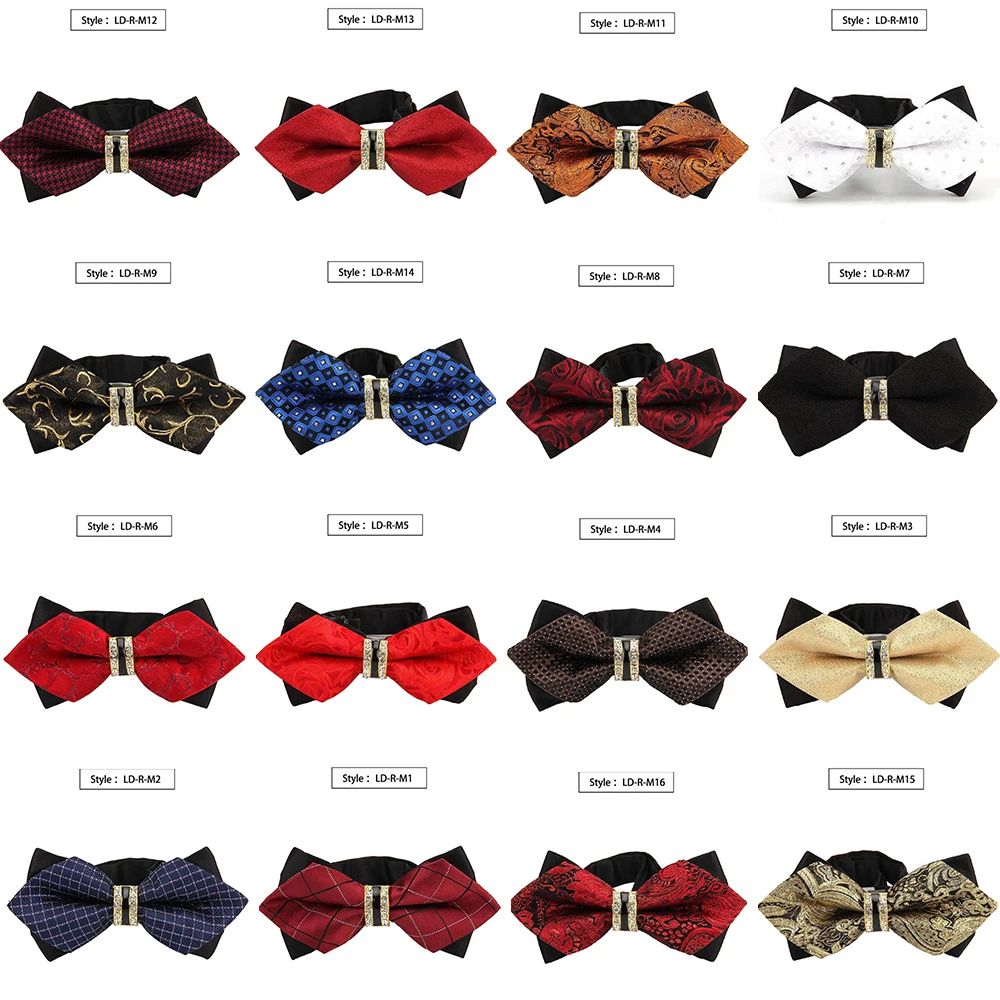 New Bowtie Groom Mens Colourful Plaid Cravat Gravata Fashion Male Butterfly Wedding Luxurious Bow Ties for Men Gift Accessories