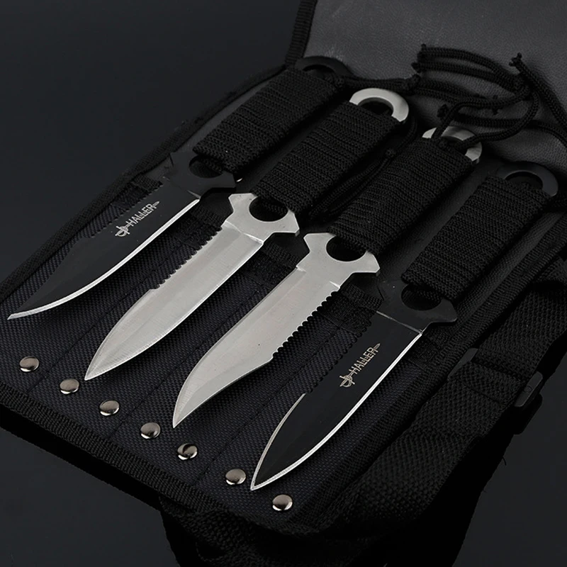 4-piece set camping equipment outdoor sports self-defense knife tactical tools camping hunting tools 4-piece set camping equipment outdoor sports self-defense knife tactical tools camping hunting tools