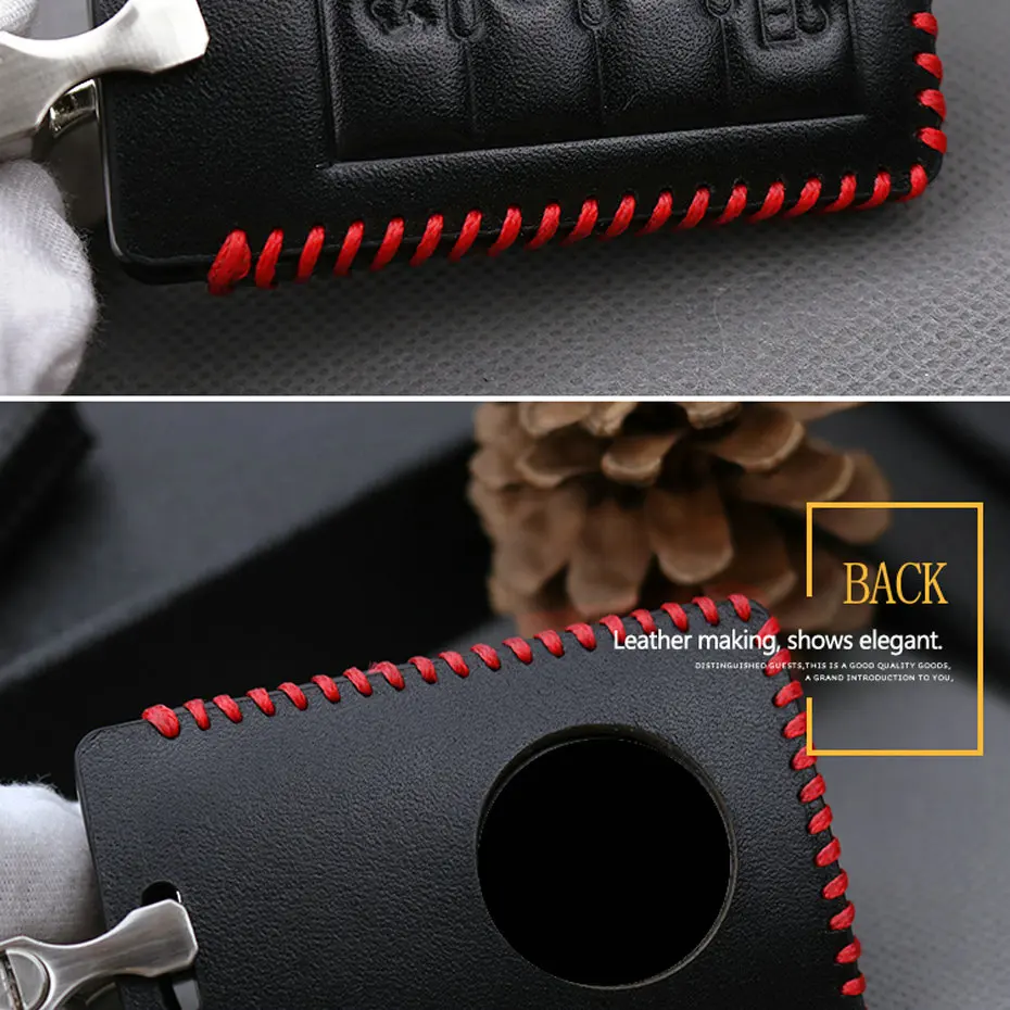 Metal Keychain Car Key Case For Cadillac (5)