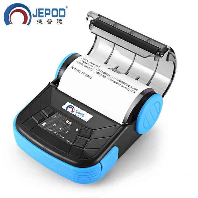Мини bluetooth принтер JEPOD 80 мм портативный беспроводной термопринтер для чеков