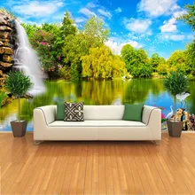 3D Настенные обои для стен, китайский пейзаж, природный пейзаж, на заказ, 3D фото обои, постельные принадлежности, Настенный декор
