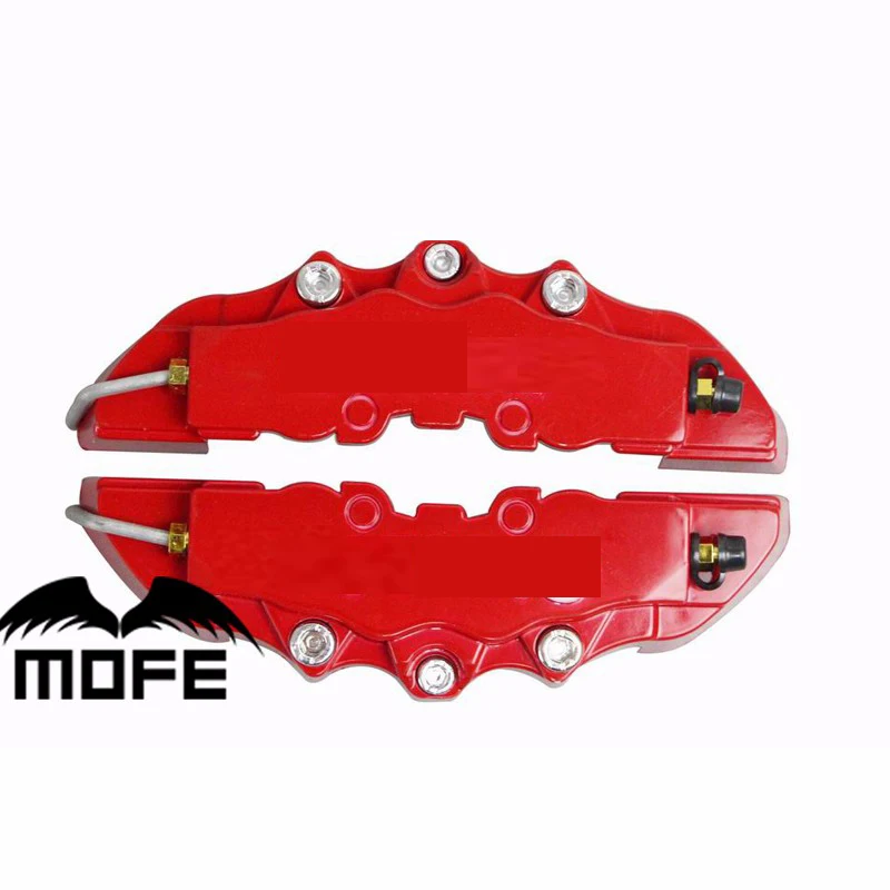 

4pcs (M+S) 3D BRE Car Auto ABS plastic Brake Caliper Covers Red