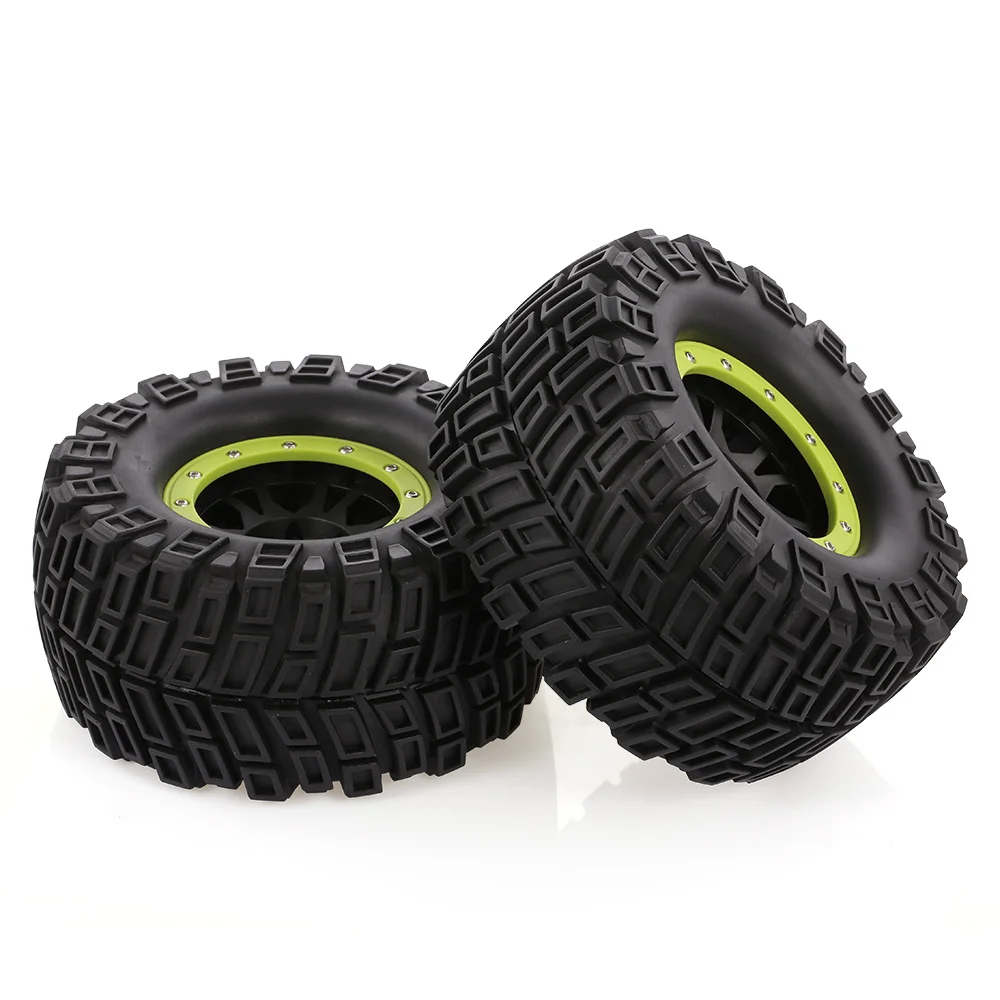 2 шт RC колесо шины 165 мм 3,8 дюйма обод резиновая шина колеса для 1/8 HSP HPI Traxxas RC внедорожный автомобиль Гусеничный