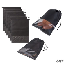 12 штук большая дорожная сумка для обуви с прозрачным окошком