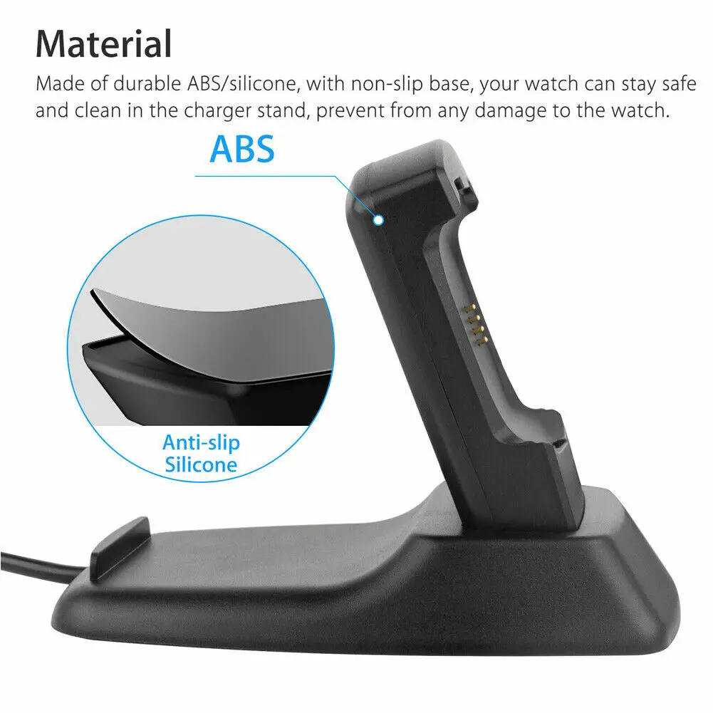 For Fitbit Versa Charger Charging Case Stand Replacement Cradle Dock Accessories For Fitbit Versa Charger Charging Case Stand Replacement Cradle Dock Accessories