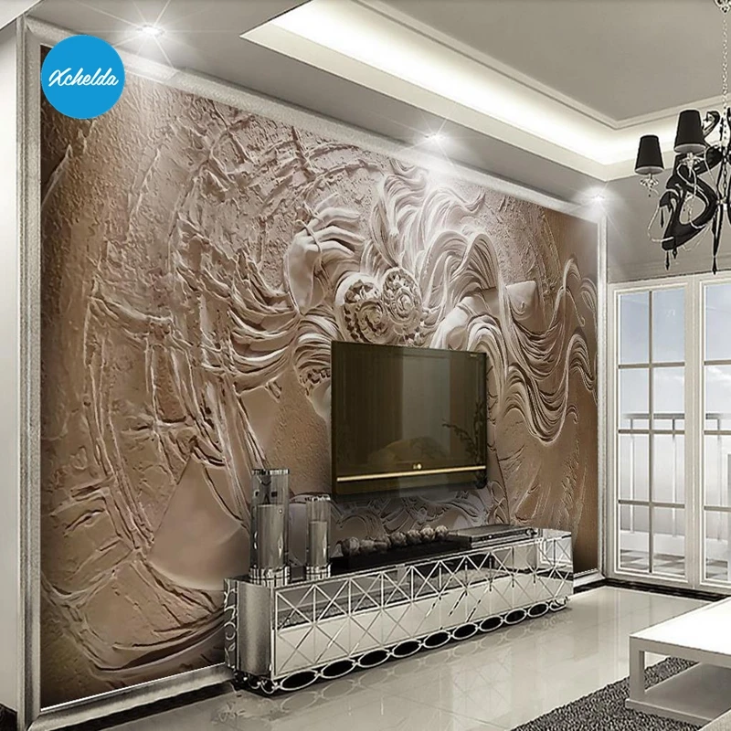 XCHELDA Custom 3D Wallpaper Design Embossed Beauty Photo Kitchen Bedroom Living Room Wall Murals Papel De Parede Para Quarto XCHELDA Custom 3D Wallpaper Design Embossed Beauty Photo Kitchen Bedroom Living Room Wall Murals Papel De Parede Para Quarto