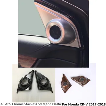 

For Honda CRV CR-V 2017 2018 2019 2020 Chromous Stick Car A Column Audio Speak Window Windshield Side Triangle Lamp Trim Part