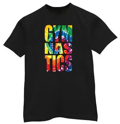 Gymnastics Tie Dye Logo Design shirt Black T-shirtCool Casual pride t men Unisex Fashion tshirt free shipping funny tops | Мужская
