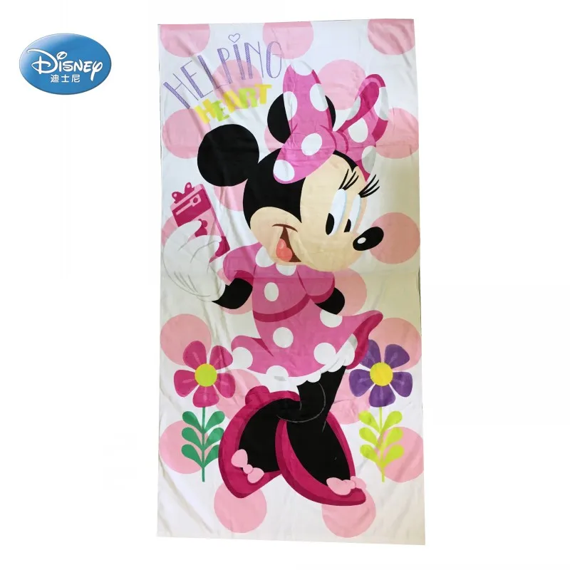 

Disney Pink Minnie Mickey Mouse Tangled Rapunzel Princess Bathrobe Mc Queen Beach Towel Blanket for Kids Girls Bath Towel