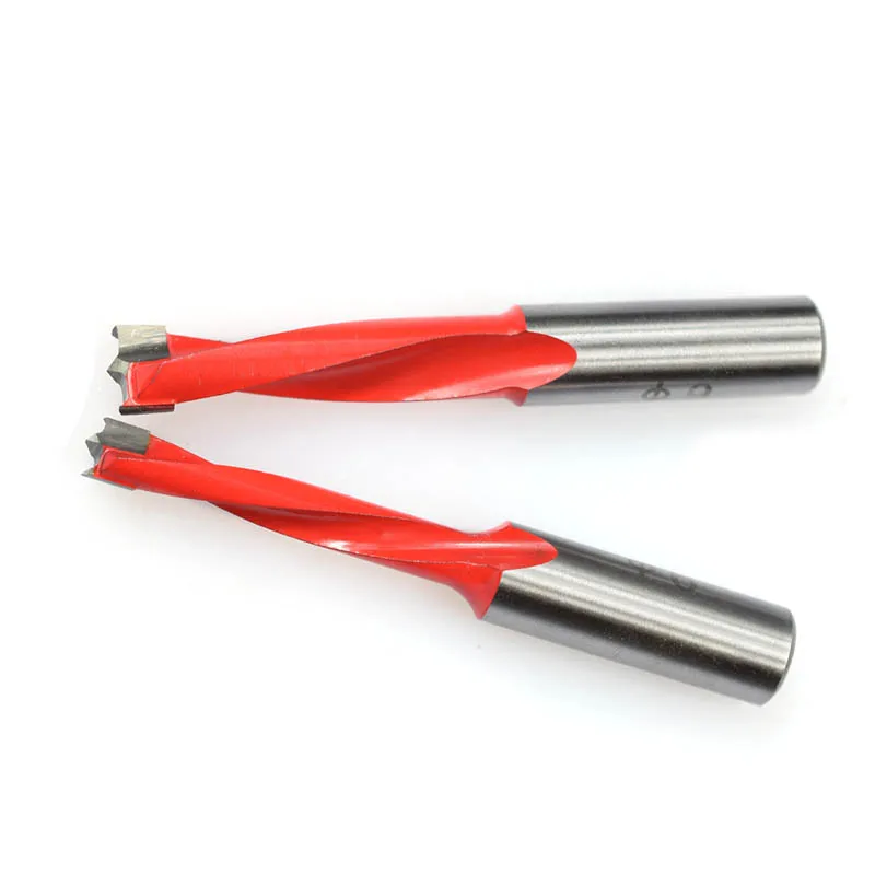 XCAN 1pc 4mm-10mm Wood Forstner Drill Bits 70mm Length Router Bit Left Rotation Row Drilling for Boring Machine Drills Wood Carb