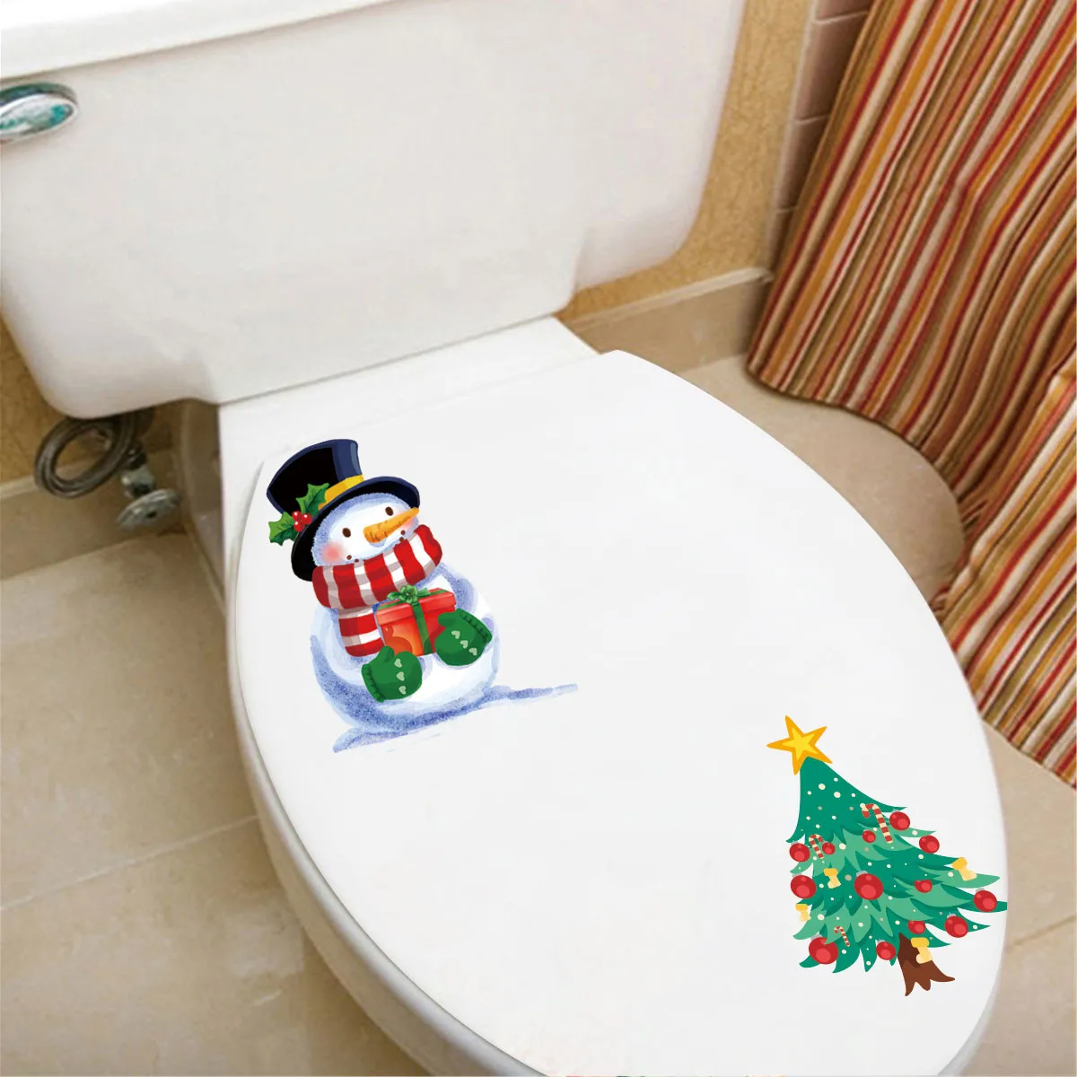 

Christmas tree 3D Wall Stickers Fridge Stickers Wardrobe Toilet Bathroom Decoration PVC Wall Decals/Adhesive T