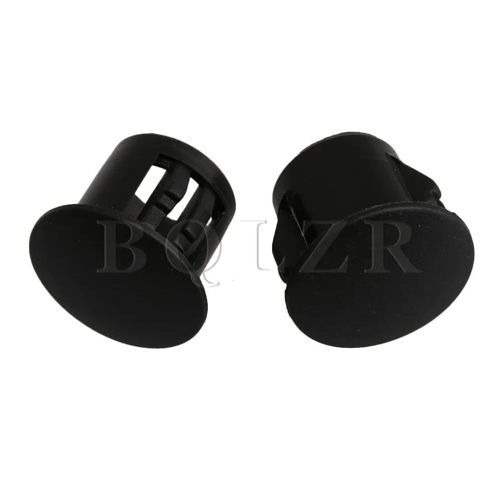40x BQLZR 8x11 ملليمتر الأسود كليب نوع جولة أنابيب البلاستيك حفرة المكونات نهاية قبعات غطاء أنبوب كرسي الجدول الإنزلاق إدراج التشطيب المكونات
