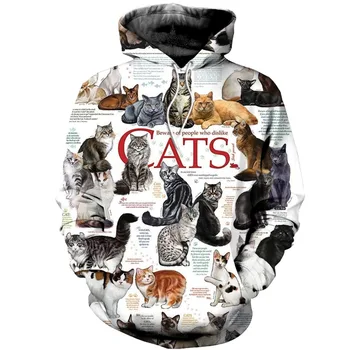 

New 2019 3d All Over Printed Cats Collection Clothing Unisex Sweatshirt Custom Hoodie Street Wear Pullover Hiphop Drop Shipping