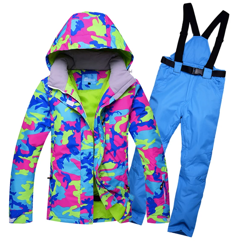  2019 RIVIYELE new Woman Snow Jackets Ladies Ski suit sets Female Snowboarding clothing outdoor spor