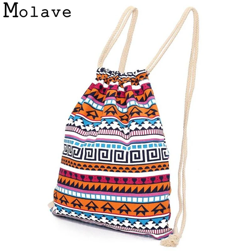 

Naivety Geometric Drawstring Backpack Canvas Prints Teenage Backpacks Fabric Bag 30S71218 drop shipping