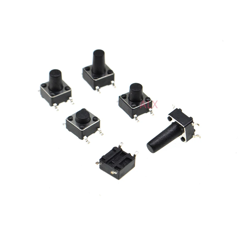 50 шт. SMT 6*6 6X6X4.3/5/6/7/8/9 мм 6x6x4 3 6x6x5 6x6x6 6x6x6x6x7 6x6x8 4PIN smd Такт переключатель Микро
