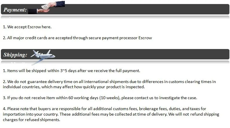 payment & shipping
