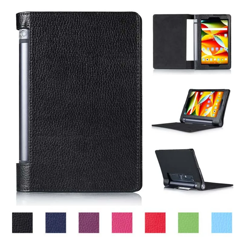 Ультратонкий кожаный чехол книжка личи для Lenovo YOGA Tab3 850F YT3 850F/M/L Tablet|smart case|case for