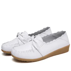 2019 Fashion Women Shoes Woman Lace-up Flat Casual Comfort Loafers Shoes Women Plus Size Antiskid Ladies Shoes 2019 Fashion Women Shoes Woman Lace-up Flat Casual Comfort Loafers Shoes Women Plus Size Antiskid Ladies Shoes