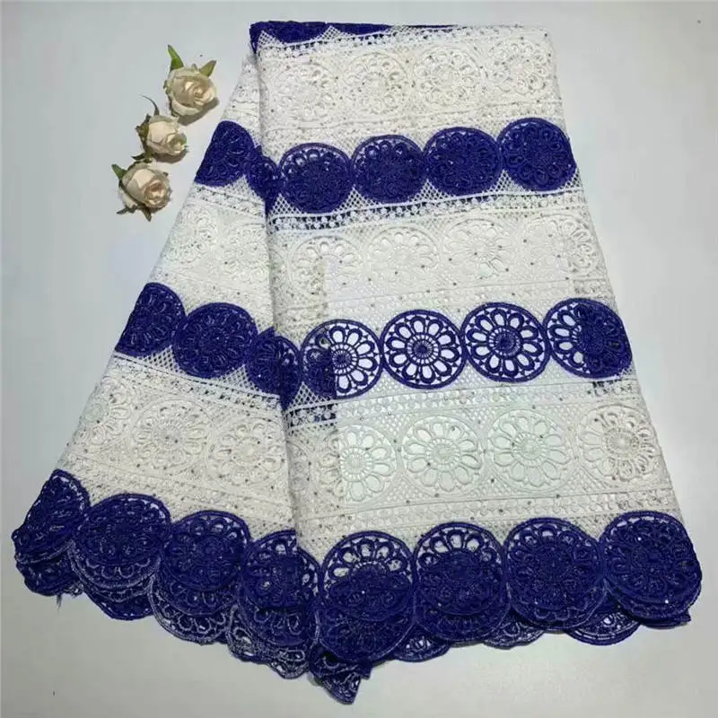 

ZQ!African Lace Fabric 2019 Embroidered Nigerian Laces Fabric Bridal High Quality French Tulle Lace Fabric for Wedding ! L32001