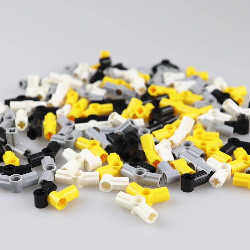 

50pcs Angle Elements 0/90/114/135/157/180 Degrees Building Block Technic Parts Cross Axle Connection MOC Accessories Bricks Toys