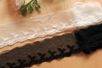 

5 Yards / Fashion Boutique Handmade DIY Accessories, Cotton Mesh, Fine Embroidery, Lace Width 6cm YS0373