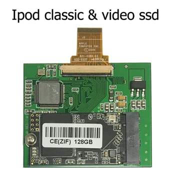 

128GB 256GB 512GB SSD For Ipod classic 7Gen Ipod video 5th Replace MK3008GAH MK6008GAH MK801GAH MK1634GAL Ipod HDD hard disk