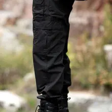 Специальные тренировочные брюки мужские армейские сетчатые Брюки Поли-хлопок Рипстоп тефлоновые Водонепроницаемые