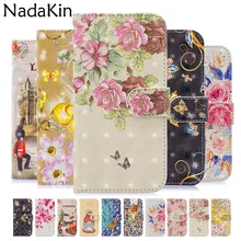 3D из разукрашенной кожи чехол-книжка чехол для телефона в виде ракушки для samsung Galaxy A10 A20 A30 A40 A50 A70 M10 M20 M30 S10e S10 плюс Чехол-портмоне