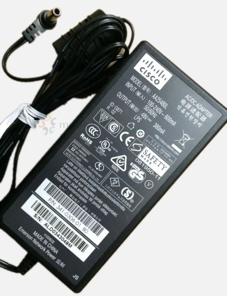 Replacement For UK 48V 0.38A AC/DC Adaptor Power Supply For CISCO AIR- CAP36021-E-K9 - Foto 5