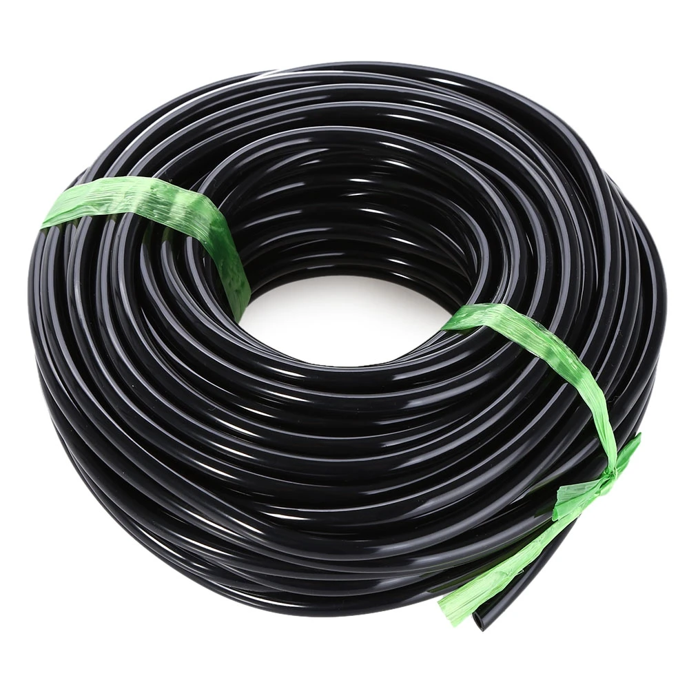 20M 4 / 7MM Micro Irrigation Pipe Water Hose Drip Watering Garden