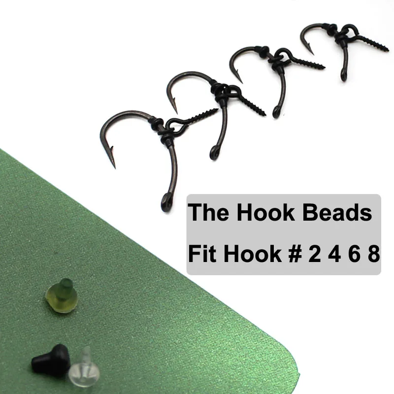 الكارب الصيد معالجة هوك توقف الخرز Boilies المسمار المرن حلقة يدور وصلة دوّارة لصيد الأسماك اكسسوارات ل الكارب الصيد المنبثقة Boilies