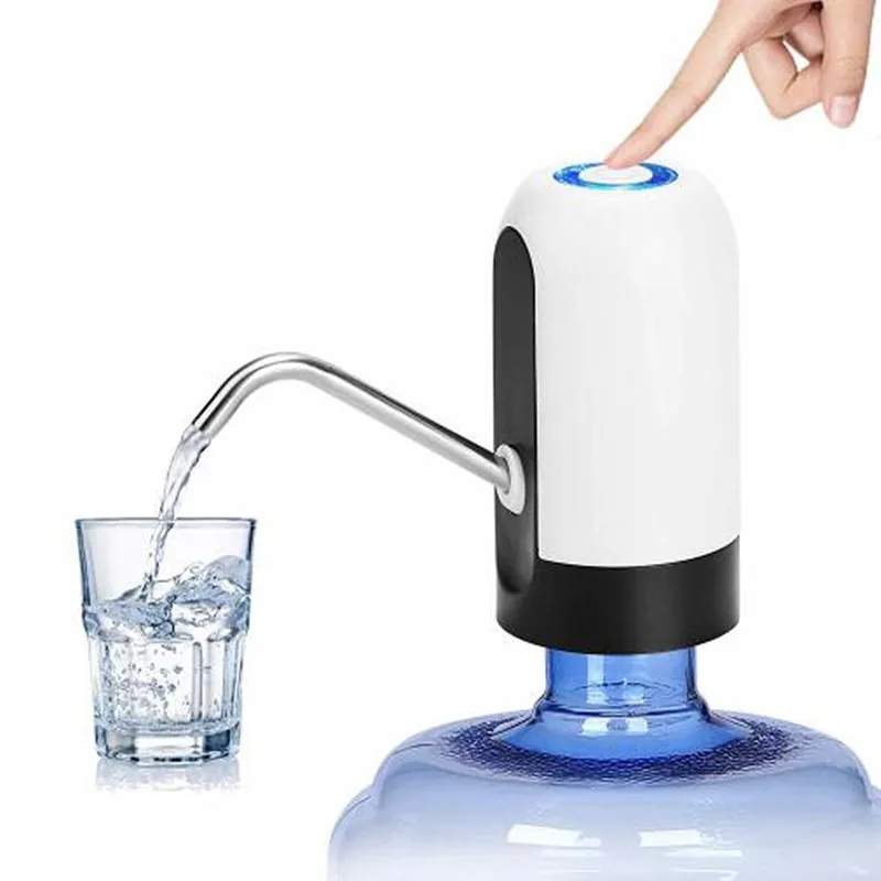

2-5 Gallon Automatic USB Charging Water Bottle Pump Home Led Electronic Drinking Water Dispenser Pumps Bottle Switch With Pipe