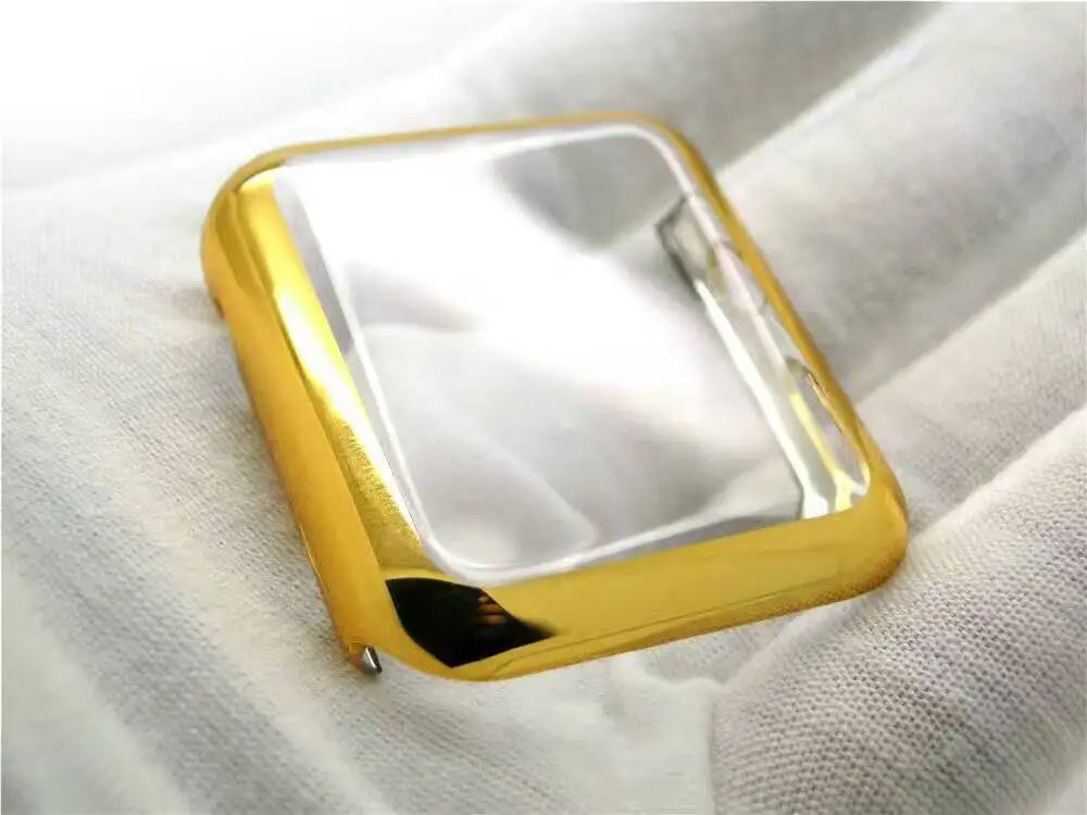 

Ultrathin Gold Plated Plating Full screen Protective Case for Apple Watch 38mm/42mm Black gold silver Rose gold Series1 Series2