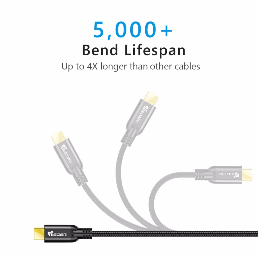 TIEGEM USB 3 1 GEN 2 Type C удлинитель высокоскоростной супер быстрый 10 Гбит/с для Nintendo Switch