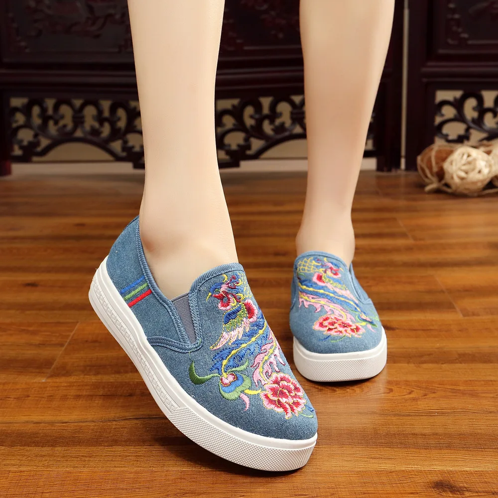 Pie Redondo Flats Nuevo Estudiante Dedo Cielo Negro Cómodos Tamaño Del Algodón Flor blanco Telas azul rojo Más Planos Mujeres Las 2017 En Zapatos De Mujer Deslizamiento Casual Negro UqdwYYH
