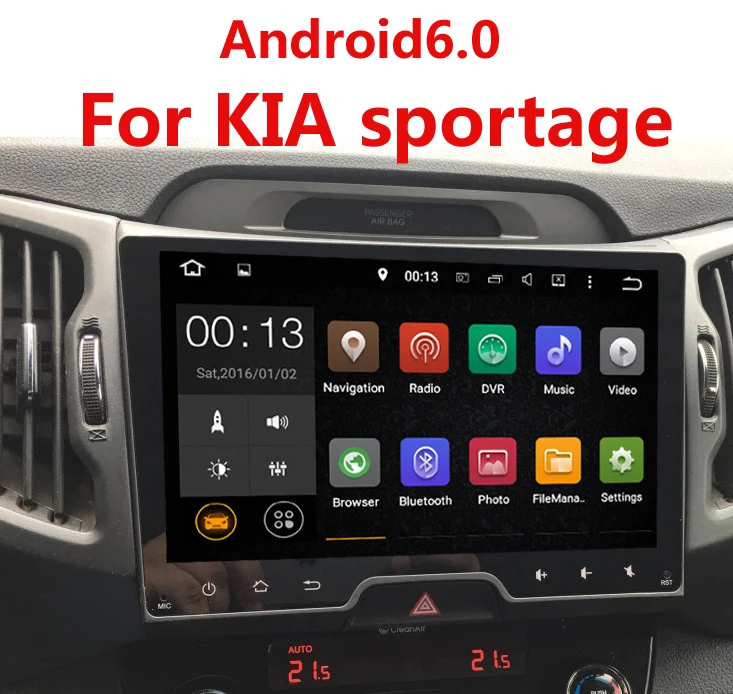 Android 6.0 Car DVD player Gps for KIA Sportage r Sportage 2009 2010