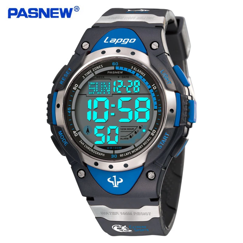 Men's Digital Sports Watch LED Screen Large Face Military Watches