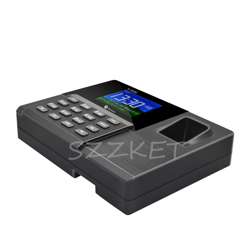 A-C030 новое устройство для считывания отпечатков пальцев ID карты посещаемости Пробивной карты машина на английском резервном аккумуляторе сетевой связи