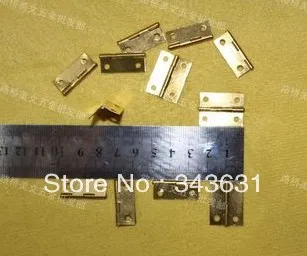

100pcs High Quality Brass Mini 24*19*0.7mm 4 Hole Door Hinges