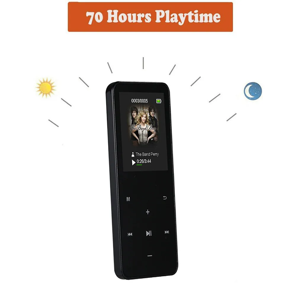 

Fashion 4GB Capacity Mini Slim Digital MP4 1.8-inch Player LCD Screen FM Radio Video Games Movie Support Memory Card 10Aug 20