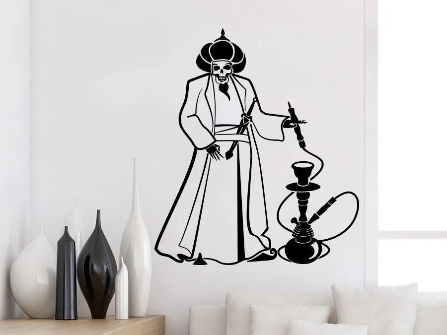 Кальян рисунок на стене