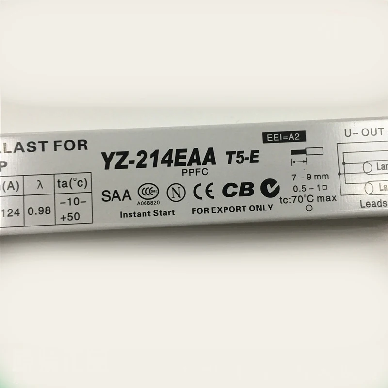 3AAA YZ-214EAA T5-E 14WX2 Fluorescent Lamp Electronic Ballast Lighting Starter 